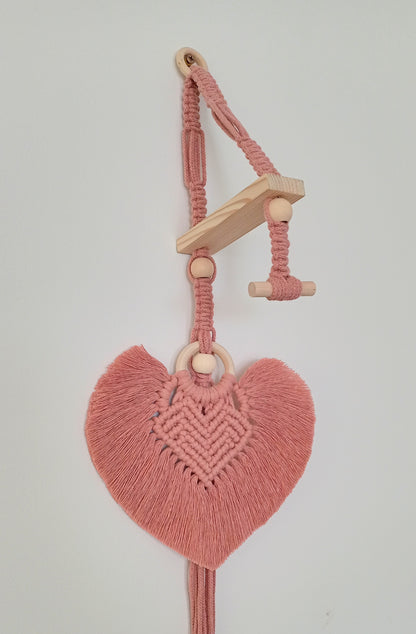 Macrame - Wall Bracket with heart