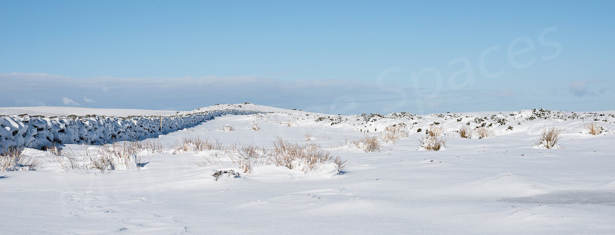 Canvas Print Giclee Print Photography Print Dartmoor Snow Full image