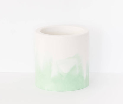 Resin Plant Pot Grass Green