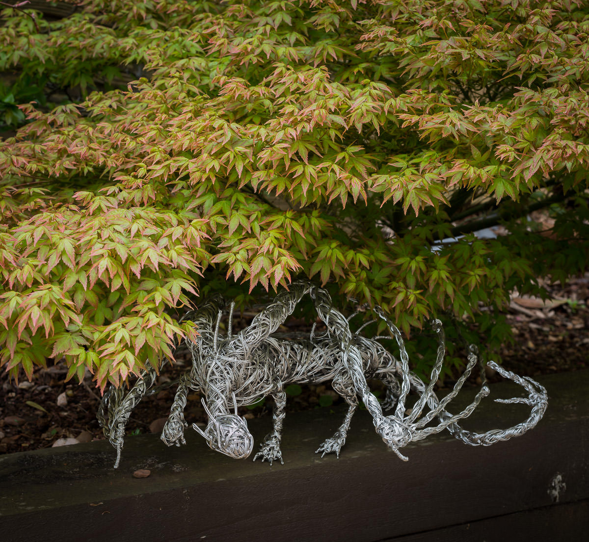 Stainless Steel Wire Sculpture Dragon Garden Sculpture