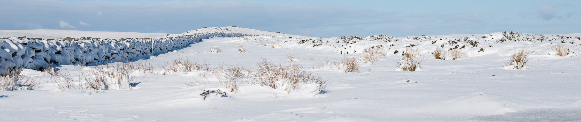 Prints Dartmoor Snow Wide Angle Header Image